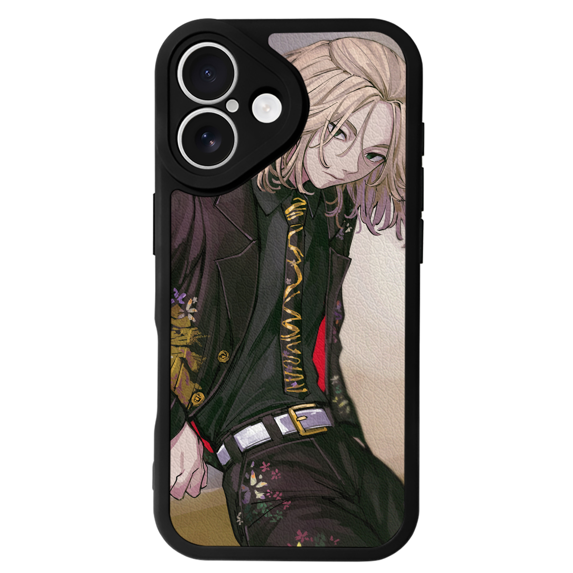 （画像用） 東京リベンジャーズ Tokyo Revengers 【iPhone 16シリーズ対応】シリコンスマホケース（レザー調） 材質：シリコン